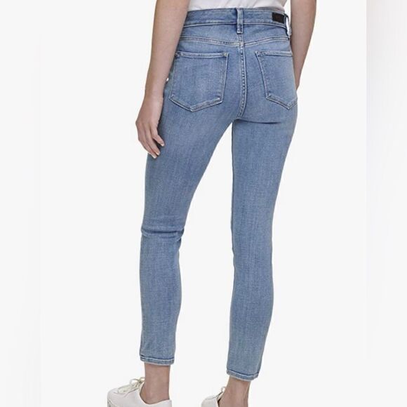 DKNY Women’s Delaney High Rise Ankle Length Skinny Blue Jeans BNWT - Picture 3 of 5